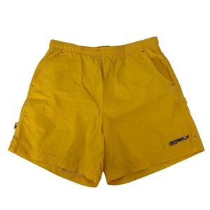 Tommy Hilfiger Swim Trunks Vintage Yellow Lined Mens Size L Tommy Athletics Swim